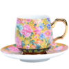 永利汇陶瓷有耳喝茶杯带杯托茶杯六只装咖啡杯具茶具套装泡茶杯 商品缩略图4