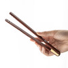 永利汇实木防滑铜头茶夹茶道零配件家用品茗杯夹子黑檀木镊夹子 商品缩略图2