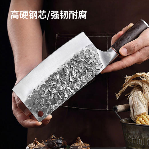 【官方正品保证】	欧乐菲老关东手工锻打钼钒钢斩切两用刀-OLODD-A 商品图1