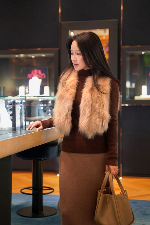 M1臣禾 马甲背心皮草9234254976   商品图2