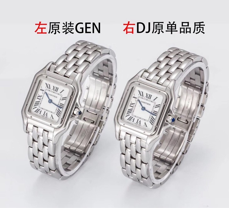 DJ厂卡地亚顶级复刻手表猎豹系列WSPN0007对比正品评测