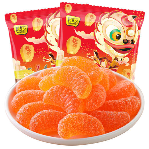 【香甜软弹！橘子软糖】老式桔子好吃的糖果喜糖橡皮糖散装零食小吃休闲食品 商品图4
