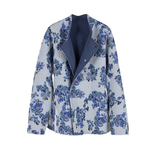 绽放037朵/双面可穿立领新中式复古文艺显瘦连身长袖外套 商品图4