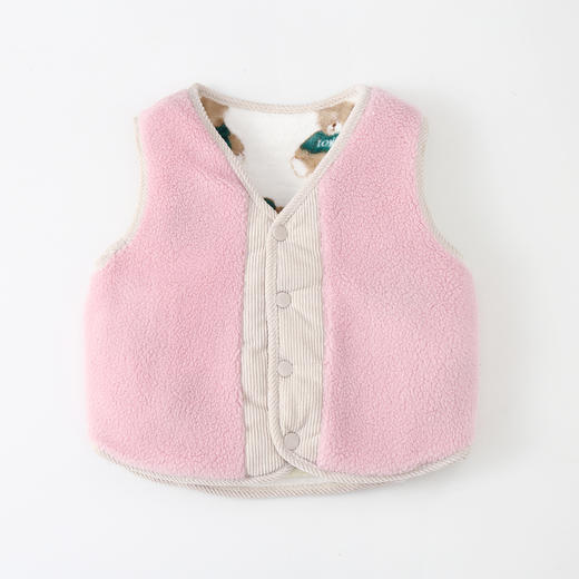秋冬季儿童加厚马甲男女童宝宝中小童婴儿背心坎肩加绒马夹保暖 商品图4