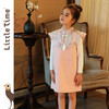 littletime女童中国风披肩背心裙2023秋冬新款毛呢连衣裙新年汉服 商品缩略图0