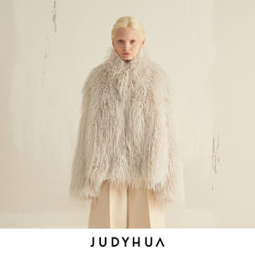 JUDYHUA 环保皮草外套