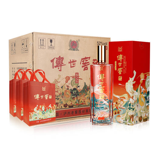 【积分当钱花】52度 传世窖池酒福之乐500ml*6 泸州老窖官方旗舰店 商品图4