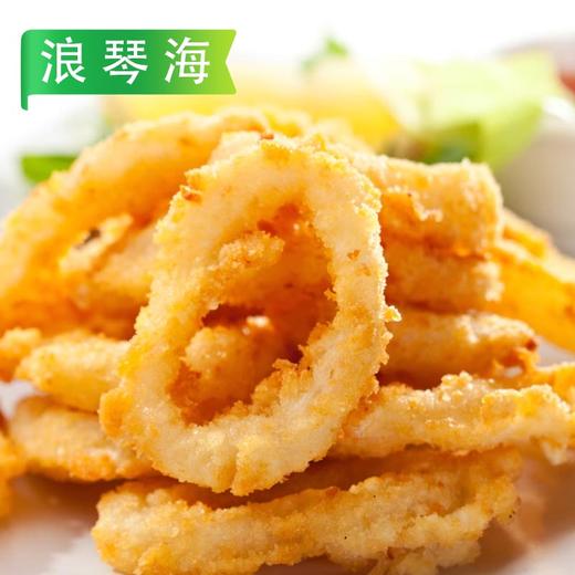 26B浪琴海裹粉鱿鱼圈（黄糠）500g/袋 10袋/件 商品图7