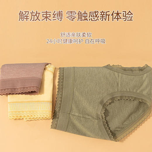秋板德绒蕾丝内裤，桑蚕丝内档、亲肤柔软【G】 商品图2