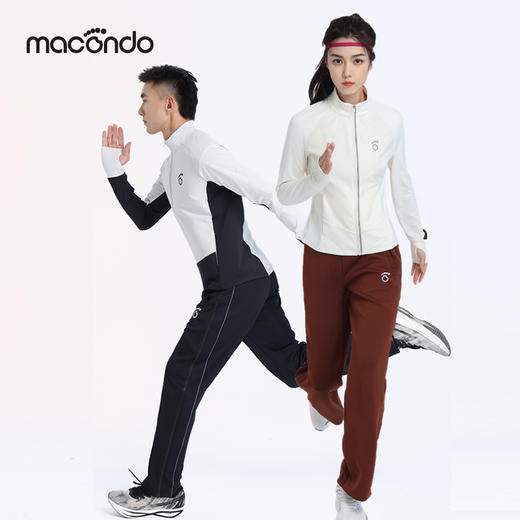 2023马孔多男女快脱运动裤  吸湿速干 双侧拉链 扣袢 侧边反光长条显腿长 跑前热身穿 快脱快穿 商品图4