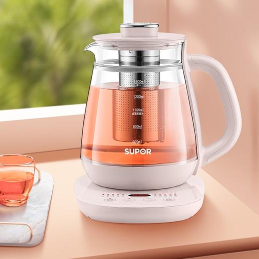 苏泊尔（SUPOR）养生壶1.5L双层壶体防烫保温炖煮双全高硼硅玻璃 多功能电茶壶煮茶壶煮茶器SW-15Y03 商品图7