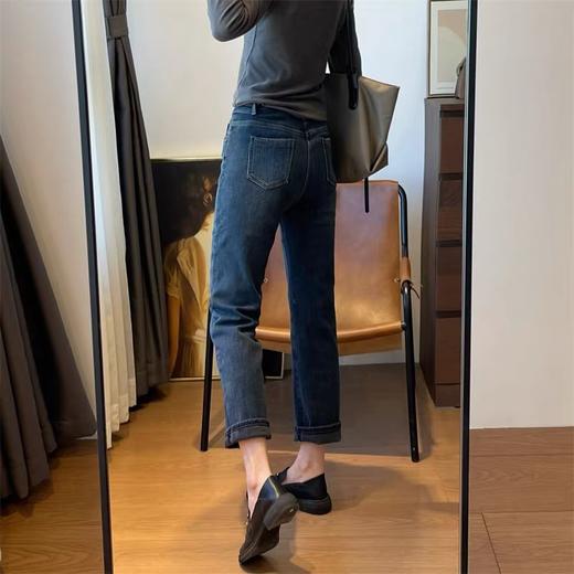 老米群专享秒杀！无退换🎈🎈🎈5分钟内支付有效。 墙裂安利系列《德绒加厚加绒牛仔烟管裤》巨显瘦！！媲美专柜品质~~2色入  K231116A  虢 商品图2