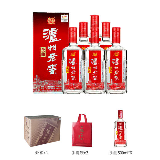 【酒厂直营】泸州老窖浓香型白酒 52度 500ml*6 头曲酒 整箱装      泸州老窖官方旗舰店 商品图3