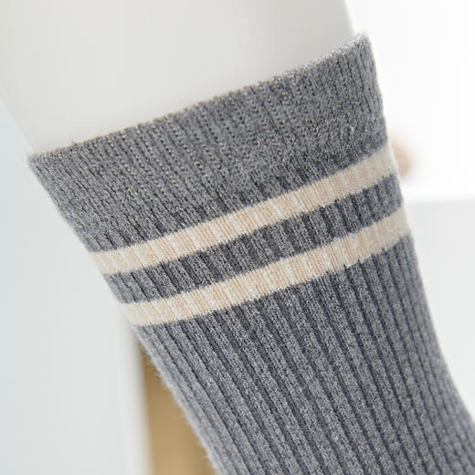 [6双6折]女士2双暖绒双杠堆堆袜【2322801】 商品图2