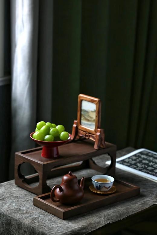 北美黑胡桃｜多功能海棠收纳盒 商品图3