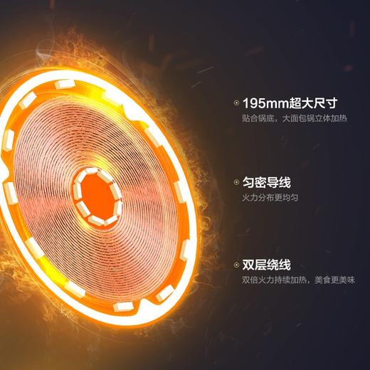 苏泊尔（SUPOR） 电磁炉家用2200w大功率电磁灶10档火力滑控调节 精控恒温 联动火 定时功能 C22-ID31【汤锅+炒锅】 商品图8