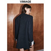 VIMAGE纬漫纪冬季新款通勤修身显瘦洋气撞色外套女V2014614 商品缩略图4