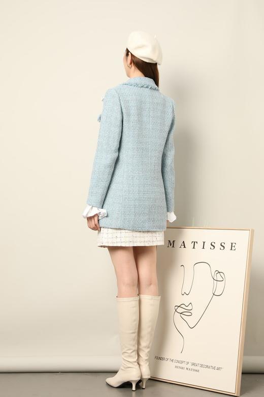 Le Malene 蓝色翻领小香风西装外套 17645 商品图5