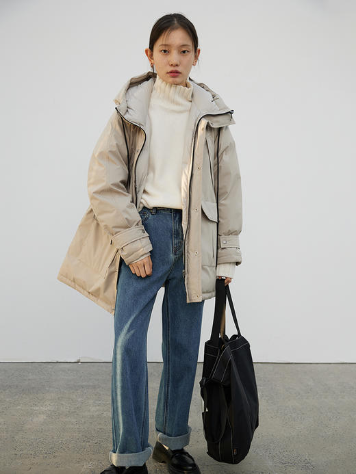 步履不停/3D42071C/加绒微宽松直筒牛仔裤 商品图3