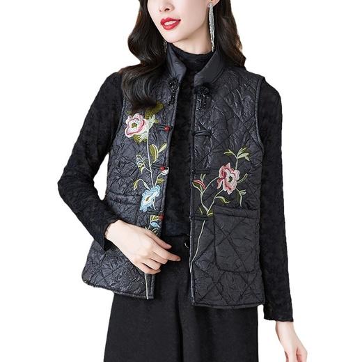 中国风绣花盘扣，背心保暖棉马夹AHM-yshy2235 商品图4