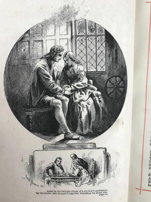 1880年 朗费罗诗集 配多幅插图 全真皮精装32开 商品图8