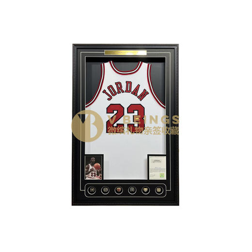 收藏系列 乔丹 公牛队23号白色72胜赛季 亲笔签名球衣 商品图0