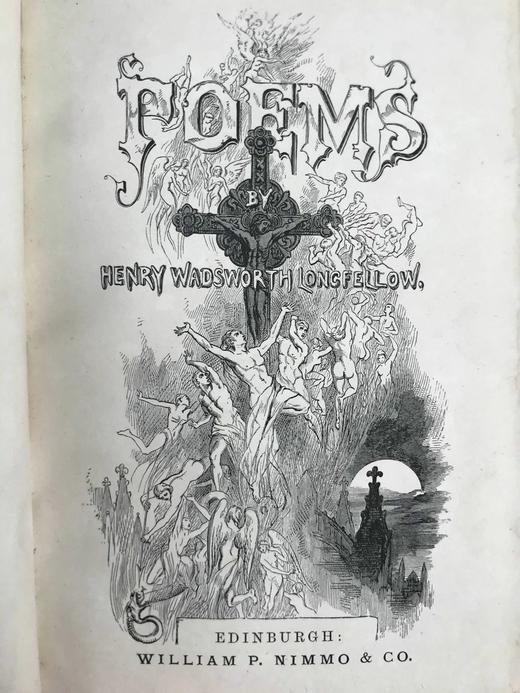 1880年 朗费罗诗集 配多幅插图 全真皮精装32开 商品图4