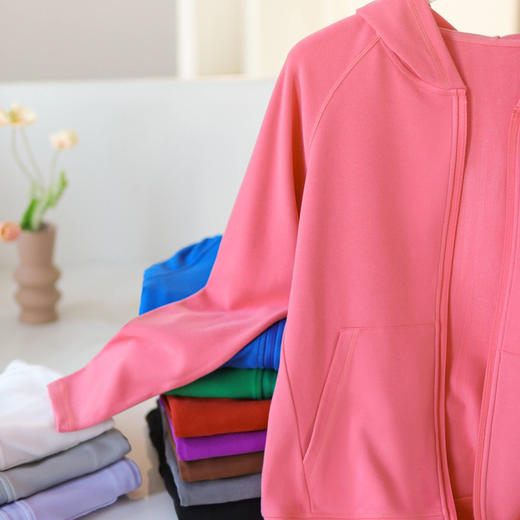 女士德绒桑蚕丝高弹开衫外套 商品图3