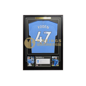 收藏系列 福登47号蓝色 19-20赛季 亲笔签名球衣 ICONS