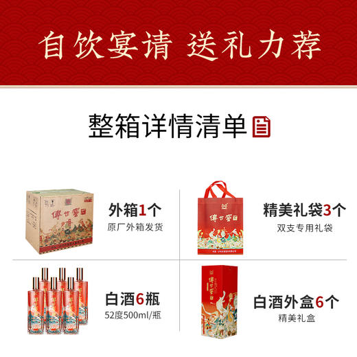 【积分当钱花】52度 传世窖池酒福之乐500ml*6 泸州老窖官方旗舰店 商品图8