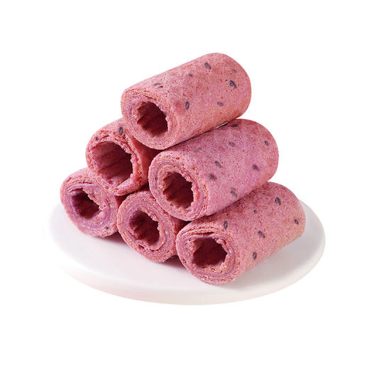 【一咬就掉渣！轻盈薄脆】一口酥紫薯味 酥脆不粘牙 德式酥脆饼干 鸡蛋卷 解馋追剧小吃零食整箱 商品图4