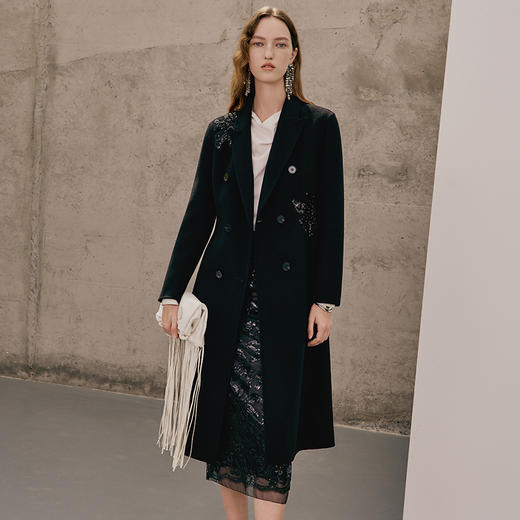 EITIE爱特爱春季新款高贵修身优雅外套大衣7314001 商品图3