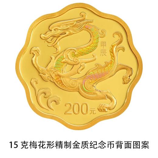 【全款】2024龙年生肖梅花金银币 商品图3