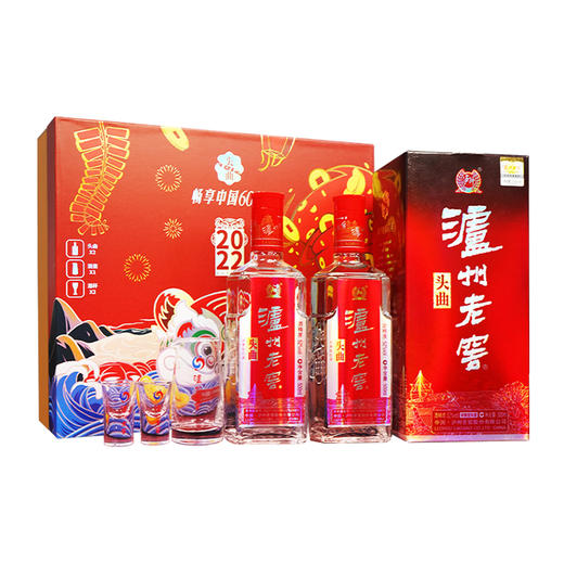 【酒厂直营】泸州老窖头曲 金虎闹春礼盒 52度 500ml*2     泸州老窖官方旗舰店 商品图4