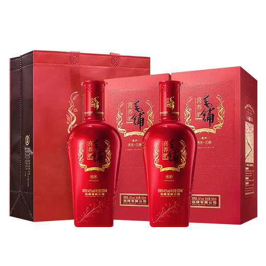 毛铺 喜荞酒（黑荞） 42度500ml 盒装 礼盒 箱装  荞香 露酒 接待 宴请 送礼 商品图1
