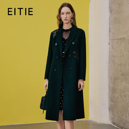 EITIE爱特爱春季新款高贵修身优雅外套大衣7314001 商品图0