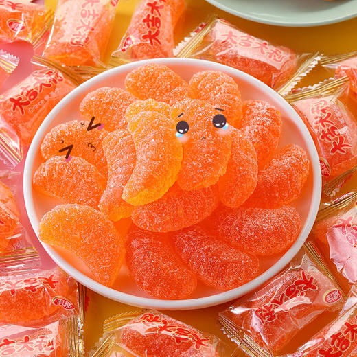 【香甜软弹！橘子软糖】老式桔子好吃的糖果喜糖橡皮糖散装零食小吃休闲食品 商品图0
