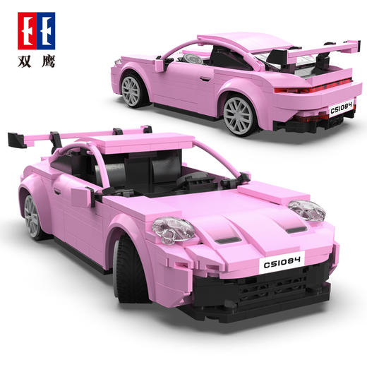 【双鹰】咔搭积木遥控跑车传说RS仿真车模型拼装玩具1:20 保时捷RS(2.4GH+APP双模)(2303版)赛车儿童节日礼物 商品图3