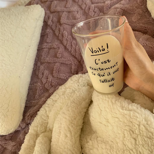 简约塔芙绒毛毯少女心羊羔绒毯子秋冬保暖沙发毯宿舍单双人午睡毯 商品图3