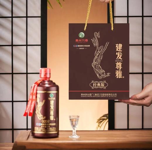 【限时秒杀】2023年 习酒建发尊雅经典版 53度 酱香型白酒 500ml单瓶 拍6发原箱更划算 商品图2