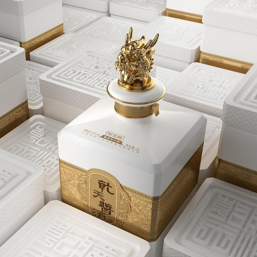 2024年乾天酱酒铂金版龙年纪念酒  53度  酱香型  1L/坛 商品图3