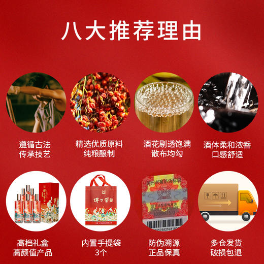 【积分当钱花】52度 传世窖池酒福之乐500ml*6 泸州老窖官方旗舰店 商品图7
