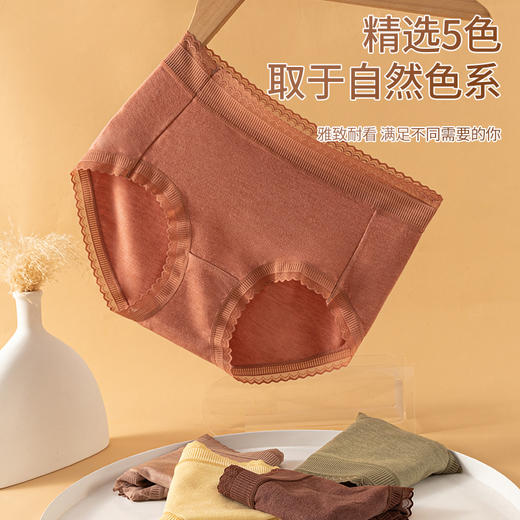 秋板德绒蕾丝内裤，桑蚕丝内档、亲肤柔软【G】 商品图1
