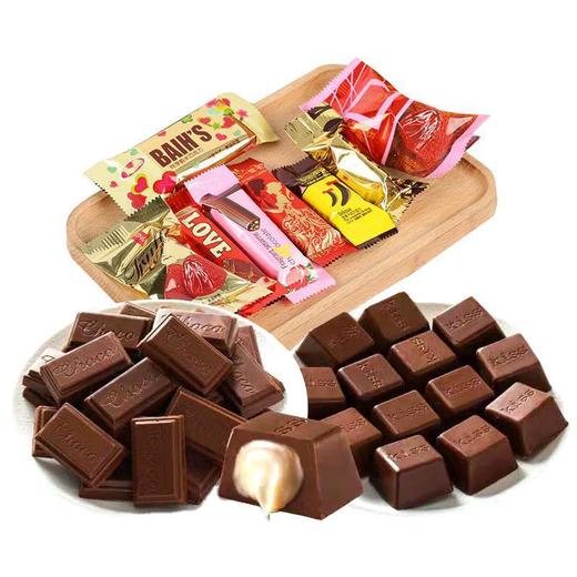 【浓郁黑巧！奶香丝滑】巧克力赶集地摊称斤 糖果夹心糖散装 巧克力软糖零食 年货喜糖 送礼情人节七夕混合休闲零食大礼包 商品图3