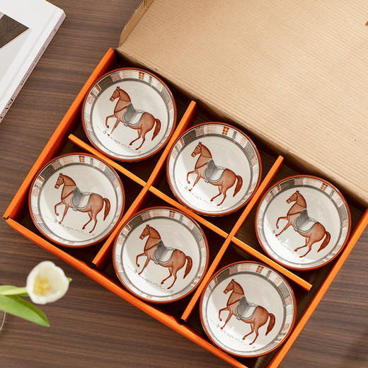 【马到成功❗️陶瓷碗筷套装】优雅复古 礼盒装商用会议礼品开业活动会议伴手礼品碗送礼自用伴手礼新年礼盒年货礼盒 商品图3