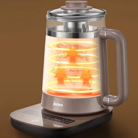 美的（Midea）养生壶 1.7升 煮茶器 316L母婴级材质电水壶 1200W大功率烧水壶 炖煮壶 MK-GE1711