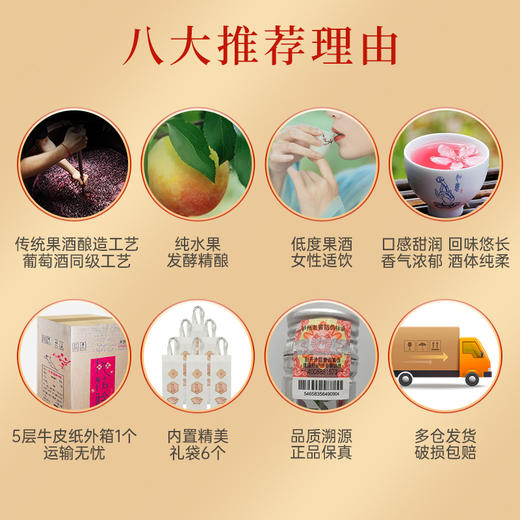 12度 桃花醉（红色版） 果酒 500ml    泸州老窖官方旗舰店 商品图3