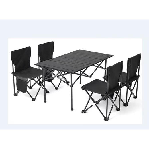 百货世界-飞图乐折叠桌椅套装-钛钢长桌五件套ZDZY0300（象印专柜） 商品图5