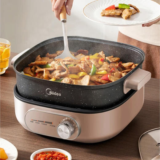 美的（Midea）电火锅6L大容量分体式家用多功能电热锅多用途锅炖煮涮多用锅 MC-HGS303004【ZMD安心系列】 商品图5
