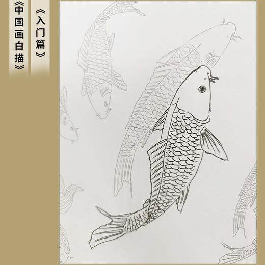 白描描摹本儿童绘画涂色本素描古诗词铅笔纸素描本工笔国风古风花 商品图4